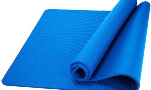 10mm Thick Non-Slip Yoga Mat Pad Exercise Fitness Pilates Training Mats Gym (Color : Blue, Size : S)