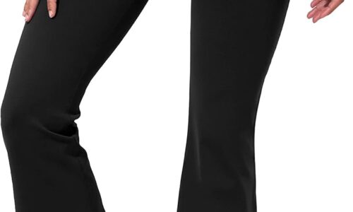 29"/31"/33"/35" 3 Styles Women Bootcut Yoga Pants Basic/Back Pockets High Waist Workout Tummy Control Flare