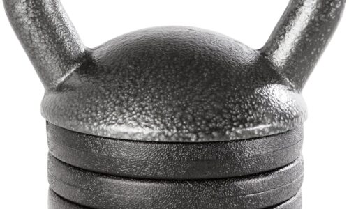 Adjustable Heavy-Duty Exercise Kettlebell Weight Set Strength Training and Equipment for Home Gyms , Grey